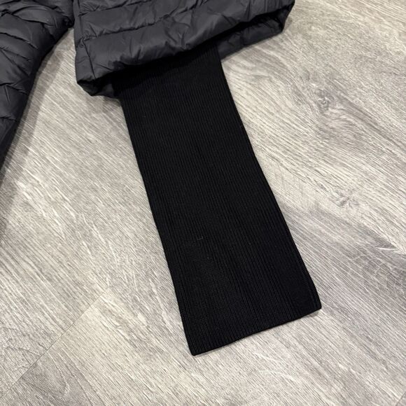 Soia & Kyo Women's S Macy Light Down Knit Jacket Elbow Sleeves Semi Fitted Black - Picture 11 of 16